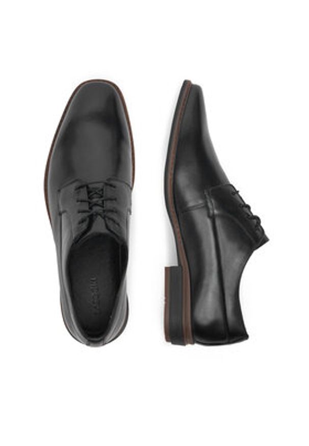 Lasocki Półbuty ZAHARY-03A MI25 Czarny. Kolor: czarny. Materiał: skóra