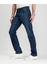 Męskie Spodnie Jeansowe Wrangler Athletic Fit Jagged 112352958. Okazja: na co dzień. Styl: casual, klasyczny #4