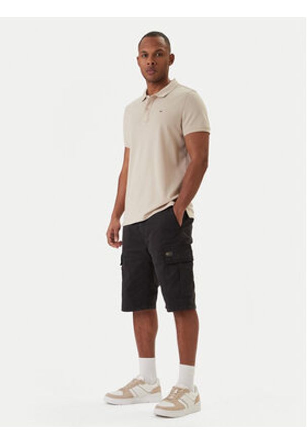 Tommy Jeans Szorty materiałowe Otis DM0DM22831 Czarny Regular Fit. Kolor: czarny. Materiał: bawełna