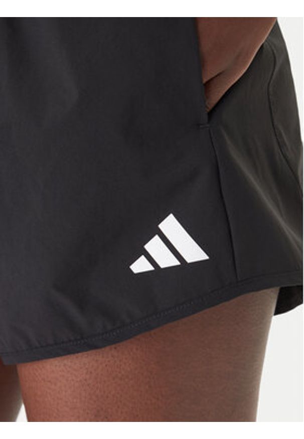 Adidas - adidas Szorty sportowe Pacer Workout Flex KC9554 Czarny Regular Fit. Kolor: czarny. Materiał: syntetyk
