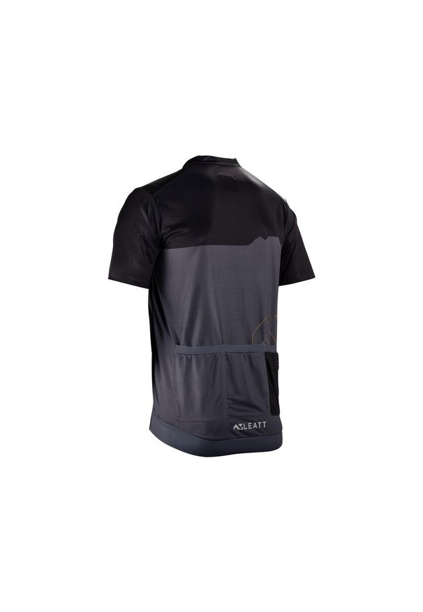Koszulka rowerowa LEATT Jersey MTB Trail 3.0. Kolor: czarny. Materiał: jersey