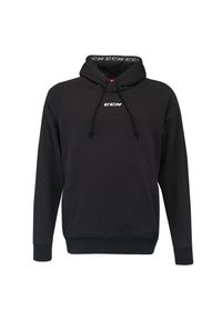 CCM - Bluza z kapturem Team Pullover - Dziecięca - Czarna - XS. Typ kołnierza: kaptur. Kolor: czarny #1