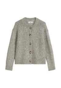 Marc O'Polo Kardigan 5000006923 Szary Relaxed Fit. Typ kołnierza: polo. Kolor: szary. Materiał: wełna #4