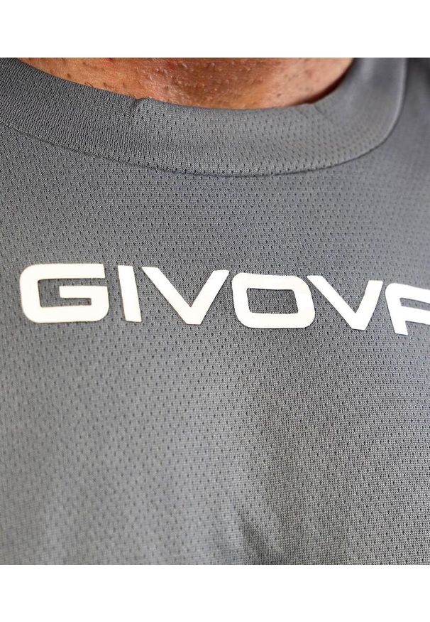 Koszulka piłkarska dla dorosłych Givova One. Kolor: szary. Sport: piłka nożna