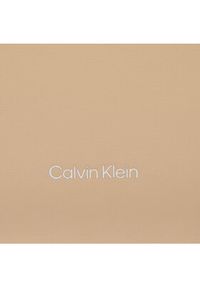 Calvin Klein Torebka K60K612649 Beżowy. Kolor: beżowy. Materiał: skórzane #5