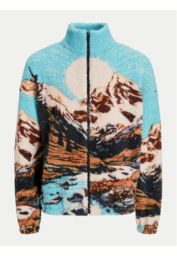 Jack & Jones - Jack&Jones Polar Landscape 12274473 Niebieski Relaxed Fit. Kolor: niebieski. Materiał: syntetyk
