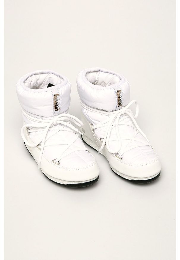 Moon Boot - Śniegowce Low Nylon Wp 2. Zapięcie: sznurówki. Kolor: biały. Materiał: nylon