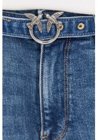 Pinko jeansy damskie high waist. Stan: podwyższony. Kolor: niebieski #4