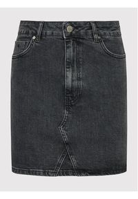 Americanos Spódnica jeansowa Pittsburgh Czarny Regular Fit. Kolor: czarny. Materiał: jeans, bawełna #4