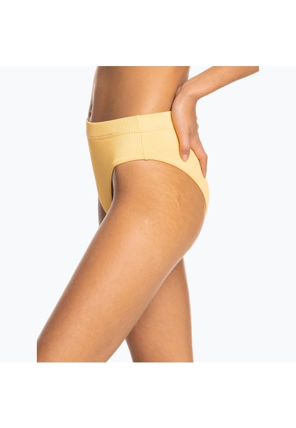 Dół od bikini Roxy Love The Shorey. Kolor: żółty. Materiał: nylon, poliamid