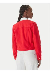 TOMMY HILFIGER - Tommy Hilfiger Kurtka jeansowa WW0WW48591 Pomarańczowy Regular Fit. Kolor: pomarańczowy. Materiał: bawełna #4