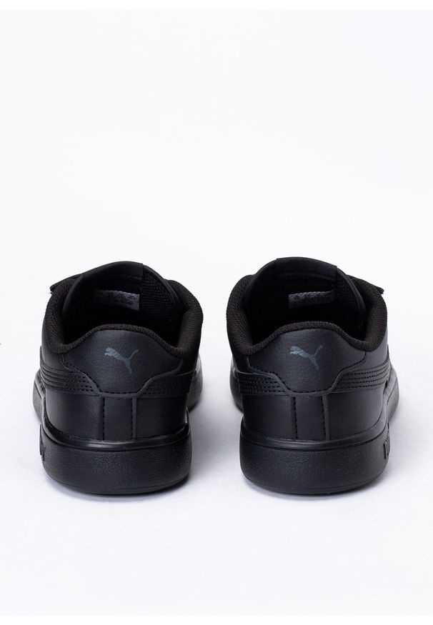 Buty sportowe dziecięce Puma Smash v2 L V PS (365173-01). Okazja: na co dzień. Zapięcie: rzepy. Kolor: czarny. Materiał: skóra ekologiczna, guma. Szerokość cholewki: normalna