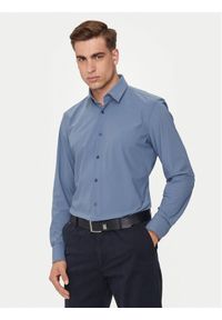 BOSS - Boss Koszula P-Hank-S-Kent-C1-222 50503554 Niebieski Slim Fit. Typ kołnierza: kołnierzyk klasyczny. Kolor: niebieski. Materiał: syntetyk #1