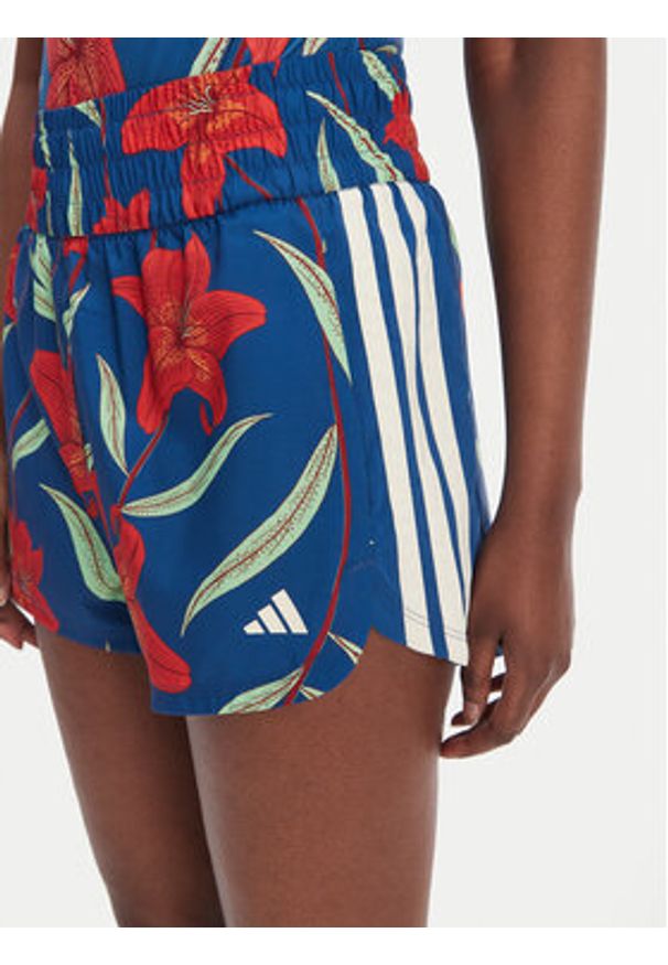 Adidas - adidas Szorty sportowe Farm Rio Pacer KD4625 Niebieski Loose Fit. Kolor: niebieski. Materiał: syntetyk