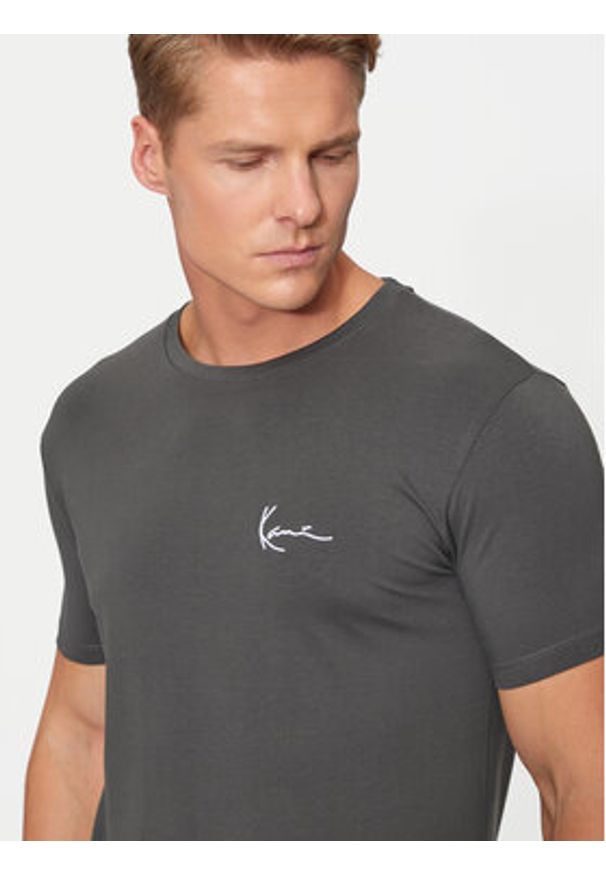 Karl Kani T-Shirt Small Signature 60300108 Czarny Slim Fit. Kolor: czarny. Materiał: bawełna