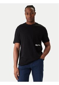 Karl Lagerfeld Jeans T-Shirt B1M17069 Czarny Regular Fit. Kolor: czarny. Materiał: bawełna #5