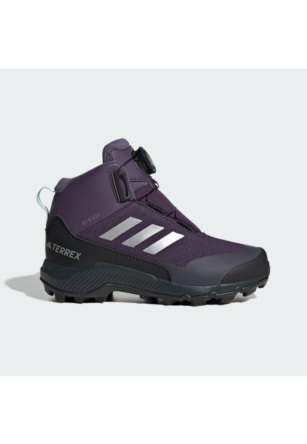 Adidas - Buty Terrex Winter Mid BOA RAIN.RDY Hiking. Kolor: szary, czarny, fioletowy, wielokolorowy. Materiał: materiał. Sezon: zima. Styl: sportowy