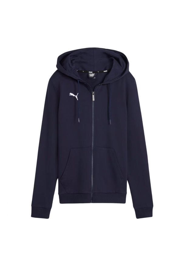 Puma - Bluza Rozpinana Damska Team Goal Casuals. Kolor: niebieski