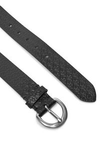 Calvin Klein Pasek Damski Classic Buckle Aop 30Mm LV04K7019G Czarny. Kolor: czarny. Materiał: skóra