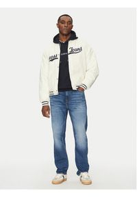 Guess Jeans Kurtka bomber M5RL54 WHAA2 Beżowy Regular Fit. Kolor: beżowy. Materiał: syntetyk #4