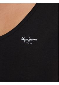 Pepe Jeans T-Shirt Corine PL505305 Czarny Regular Fit. Kolor: czarny. Materiał: bawełna #3