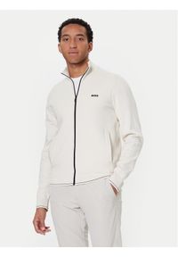 BOSS Kardigan League FZ 50547505 Écru Regular Fit. Materiał: wiskoza