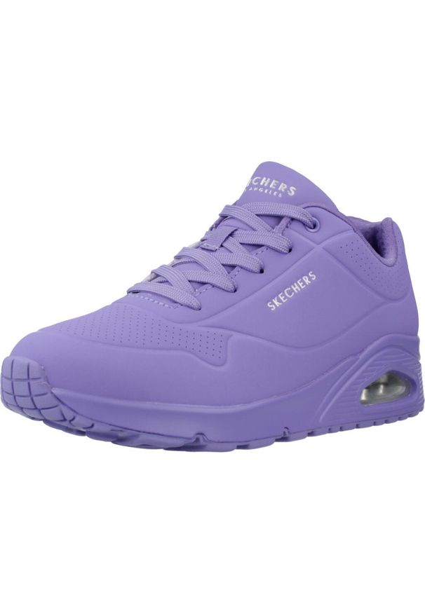 skechers - Tenisówki Skechers Model Uno -stand On Air Kolor Fioletowy. Kolor: fioletowy. Materiał: syntetyk, tkanina. Model: Skechers Sport. Sport: turystyka piesza