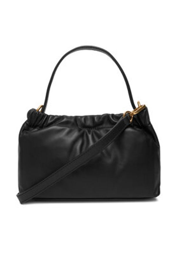 TOMMY HILFIGER - Tommy Hilfiger Torebka Soft Leather Mini Crossover AW0AW18306 Czarny. Kolor: czarny. Materiał: skórzane