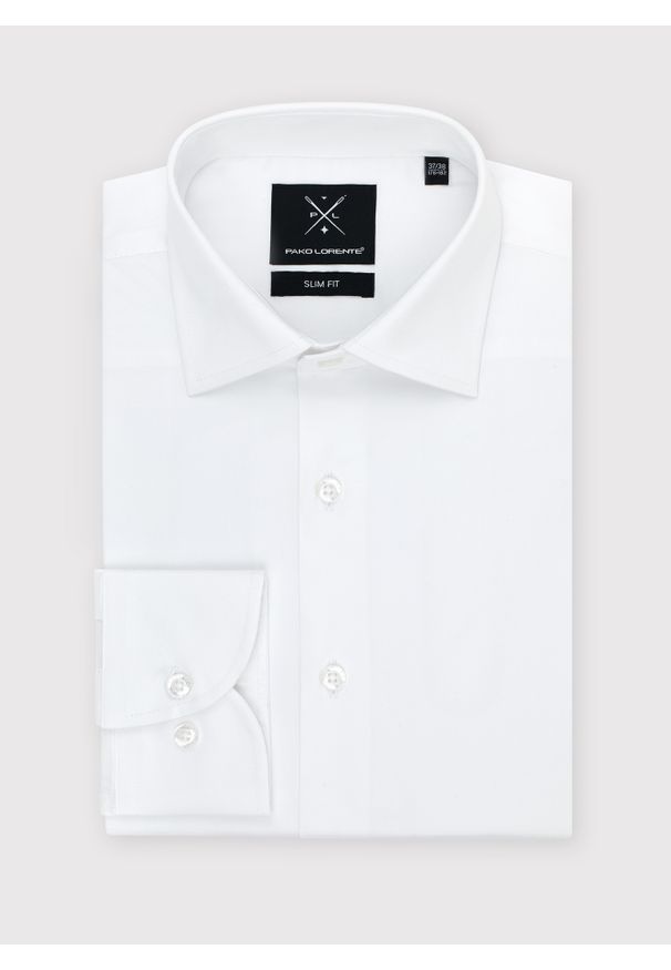 Pako Lorente - PAKO LORENTE – Koszula męska P000B-1X-002-B-S. Typ kołnierza: kołnierzyk klasyczny. Materiał: elastan, bawełna. Długość rękawa: długi rękaw. Długość: długie. Wzór: gładki. Styl: elegancki, klasyczny