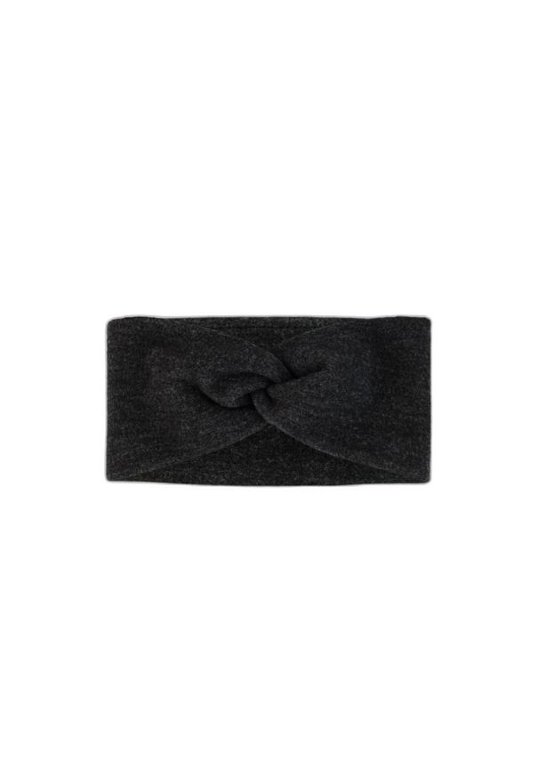 Damska opaska z polaru z wełny merynosów Buff Solid. Kolor: czarny. Materiał: wełna, polar. Styl: sportowy