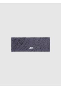 4f - 4F Opaska do biegania uniseks - szara L/XL. Kolor: szary. Materiał: dzianina, syntetyk, elastan, materiał. Wzór: nadruk. Styl: sportowy
