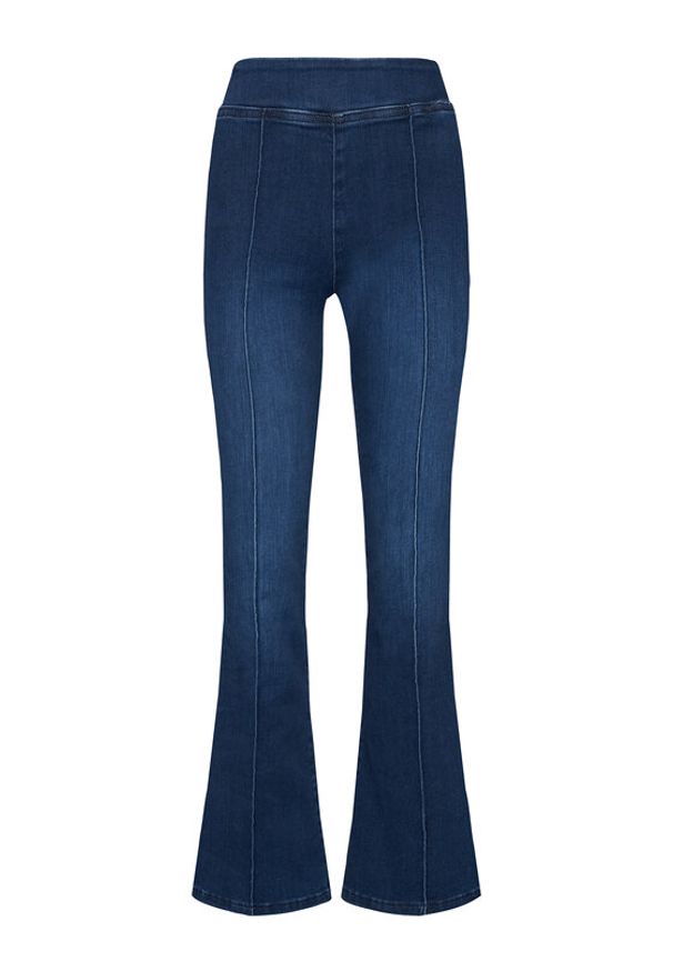 Guess Jeansy W5YA0F D5QR0 Niebieski Flare Fit. Kolor: niebieski