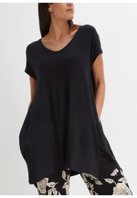 bonprix - Długi top. Kolor: czarny. Długość: długie #2