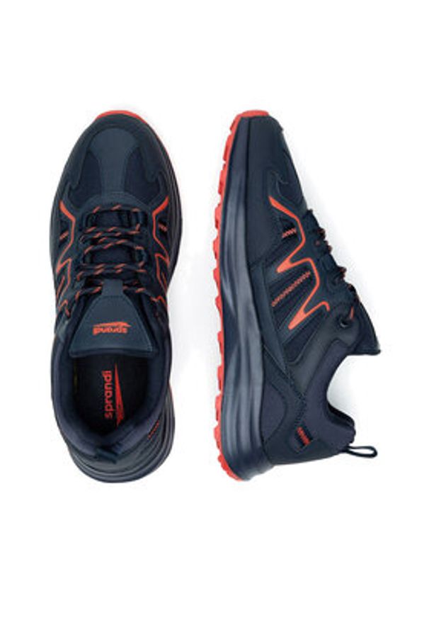 Sprandi Sneakersy V-2602 Granatowy. Kolor: niebieski. Materiał: materiał, syntetyk