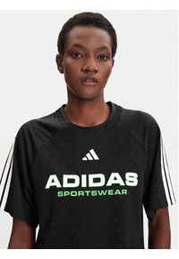 Adidas - adidas T-Shirt Tiro x Common Goal Jacquard JL9212 Czarny Loose Fit. Kolor: czarny. Materiał: syntetyk #4