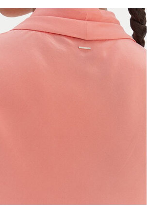 BOSS Bluzka Bolaru 50553717 Różowy Regular Fit. Kolor: różowy. Materiał: jedwab