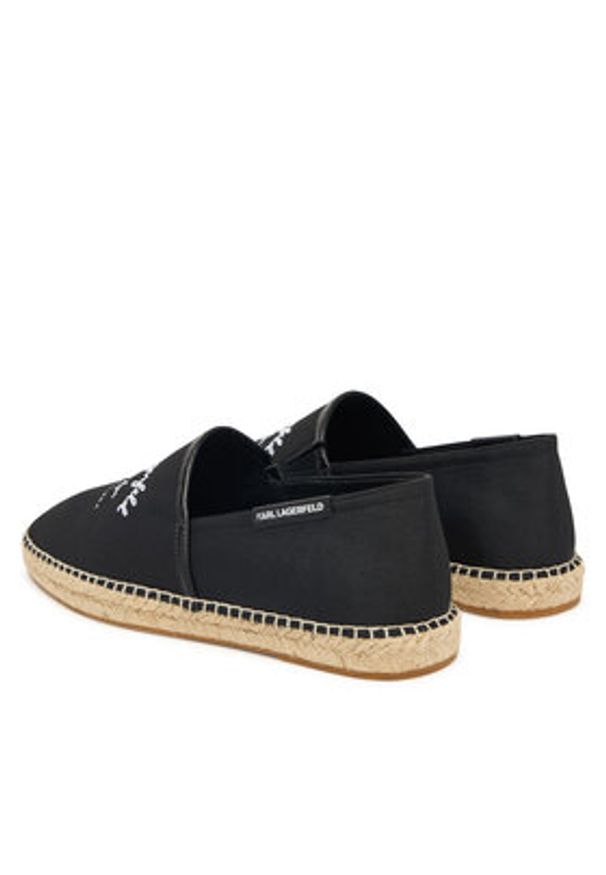 Karl Lagerfeld - KARL LAGERFELD Espadryle KL70126 Czarny. Kolor: czarny. Materiał: materiał