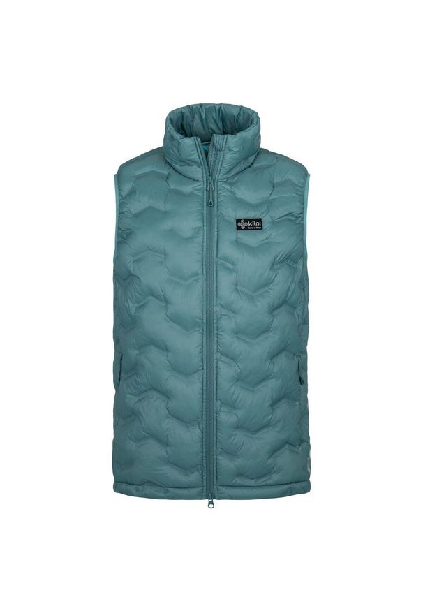 Kurtka puchowa bez rękawów Kilpi Nai. Kolor: zielony. Materiał: nylon. Długość rękawa: bez rękawów. Sport: turystyka piesza