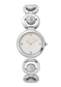 Versus Versace Zegarek damski kolor srebrny. Kolor: srebrny. Materiał: materiał