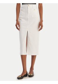 Liu Jo Spódnica jeansowa UA6259 D0275 Biały Regular Fit. Kolor: biały. Materiał: bawełna #1