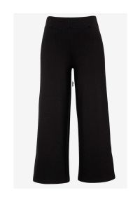 Cellbes - Spodnie culottes z pewnego trykotu. Kolor: czarny. Materiał: guma