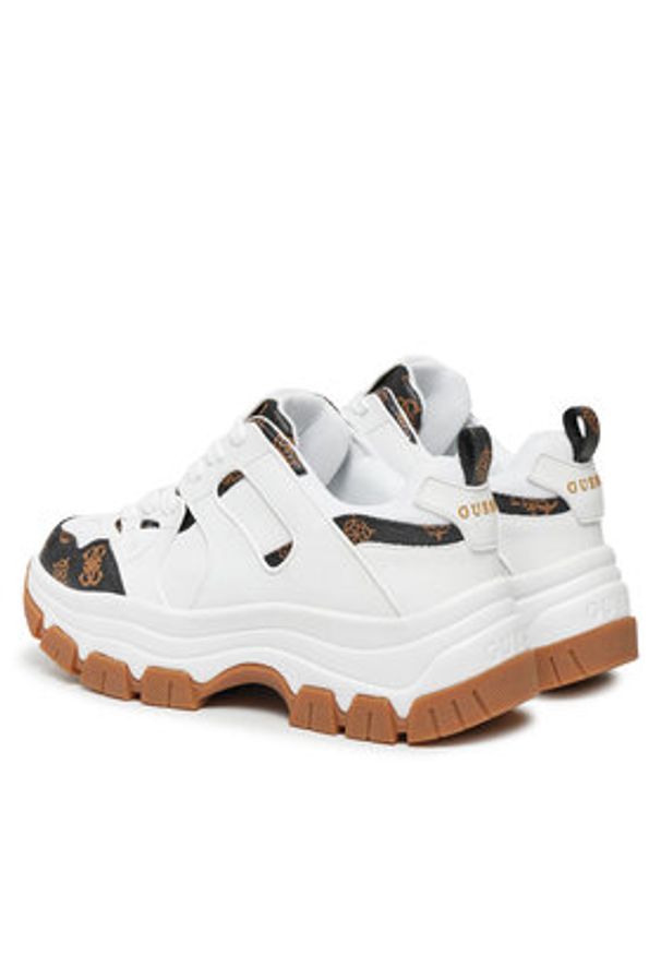 Guess Sneakersy Brayjen2 FLFBRA FAL12 Biały. Kolor: biały. Materiał: skóra