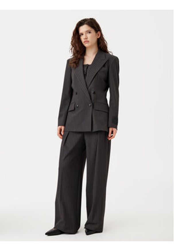 Hugo - HUGO Marynarka Azenia 50530987 Szary Regular Fit. Kolor: szary. Materiał: syntetyk