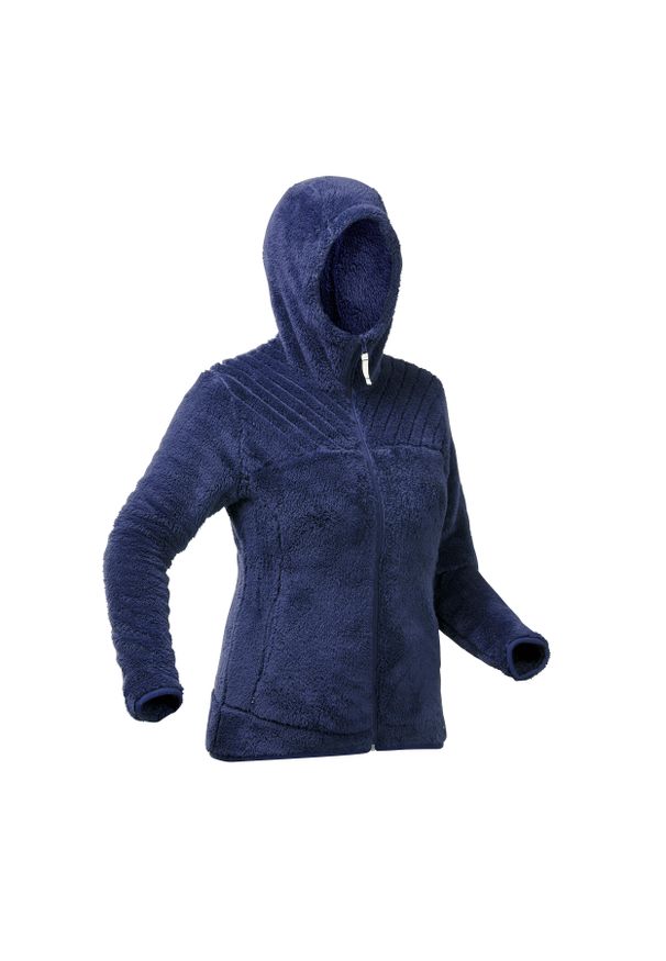 quechua - Polar turystyczny damski Quechua SH100 Ultra-Warm. Materiał: materiał, poliester. Długość: długie. Wzór: motyw zwierzęcy