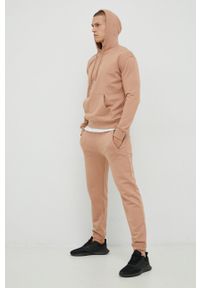 ARKK Copenhagen - Arkk Copenhagen bluza bawełniana unisex kolor beżowy z kapturem gładka. Typ kołnierza: kaptur. Kolor: beżowy. Materiał: bawełna. Wzór: gładki #4