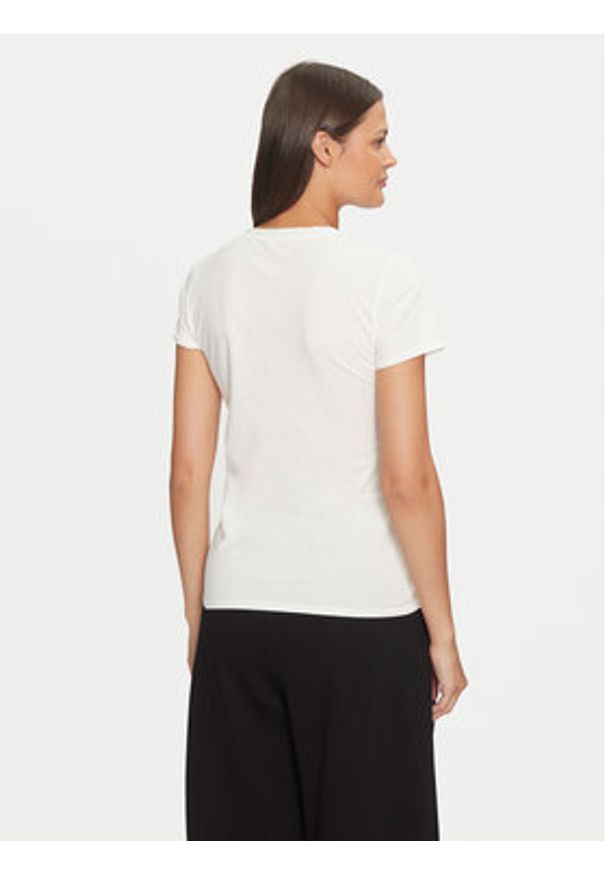 Deha T-Shirt A00150 Écru Regular Fit. Materiał: bawełna