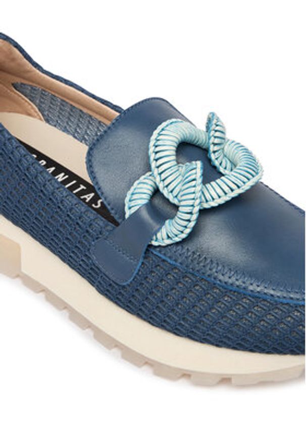 Hispanitas Mokasyny HV264065 C002 Granatowy. Kolor: niebieski. Materiał: skóra