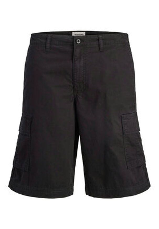 Jack & Jones Szorty materiałowe Stcole 12292263 Czarny Regular Fit. Kolor: czarny. Materiał: bawełna