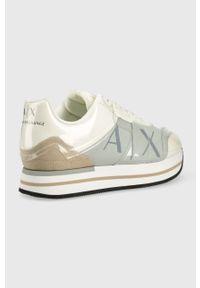 Armani Exchange sneakersy XDX085.XV421.K525 kolor szary. Nosek buta: okrągły. Zapięcie: sznurówki. Kolor: szary. Materiał: materiał #2