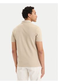 Calvin Klein Jeans Polo LV04RG234G Beżowy jasny Regular Fit. Typ kołnierza: polo. Kolor: beżowy. Materiał: bawełna #4